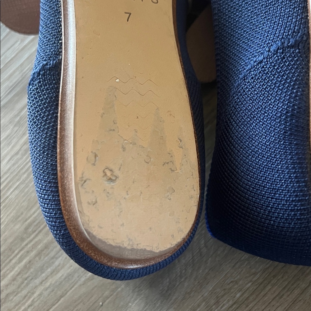 Rothy's The Slip-On Mary Jane Flat in Sapphire Deep Blue - Picture 11 of 16